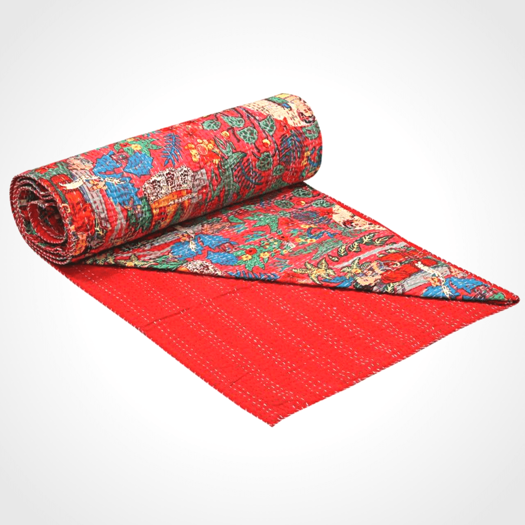 Kantha blanket