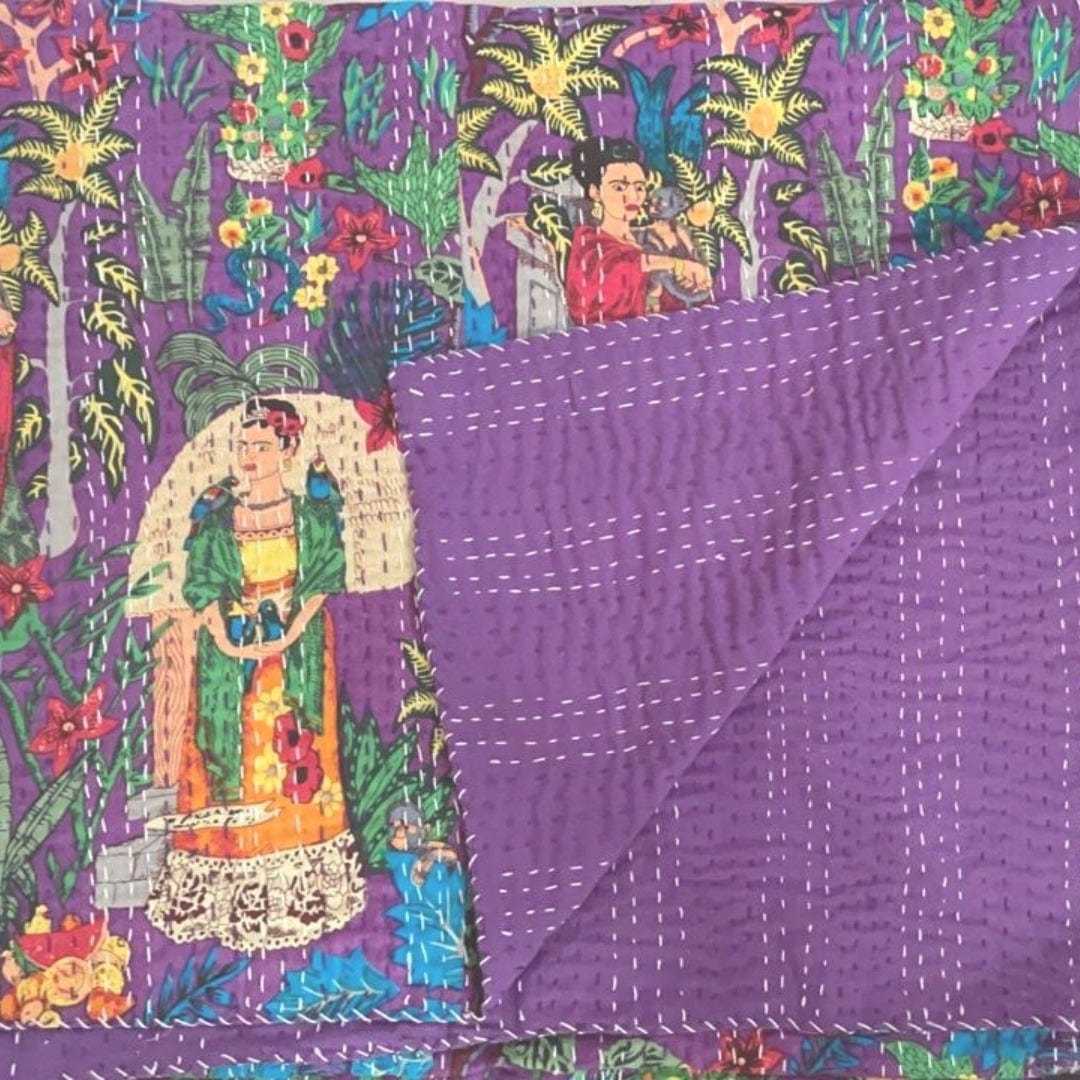 Kantha blanket
