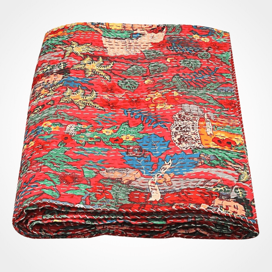 Kantha blanket
