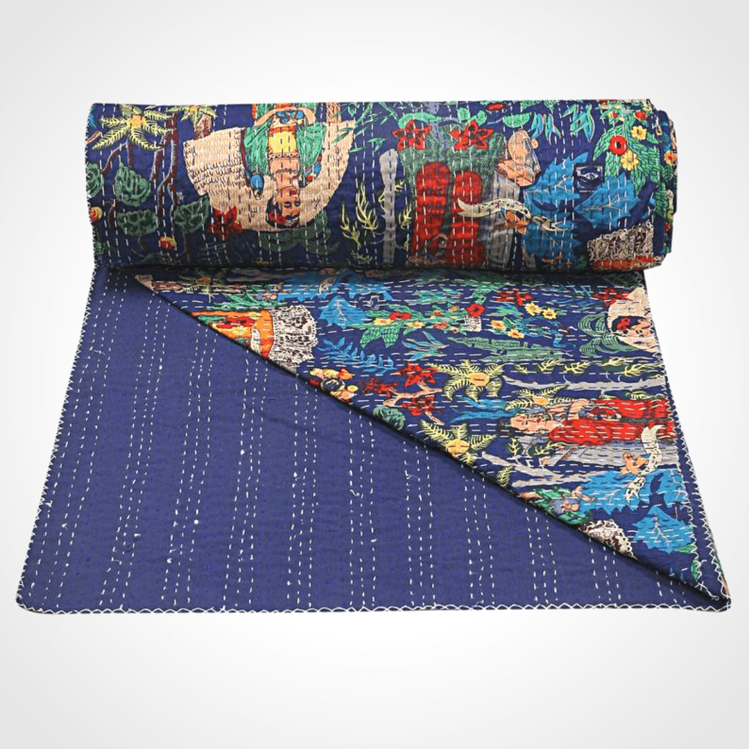 Kantha blanket