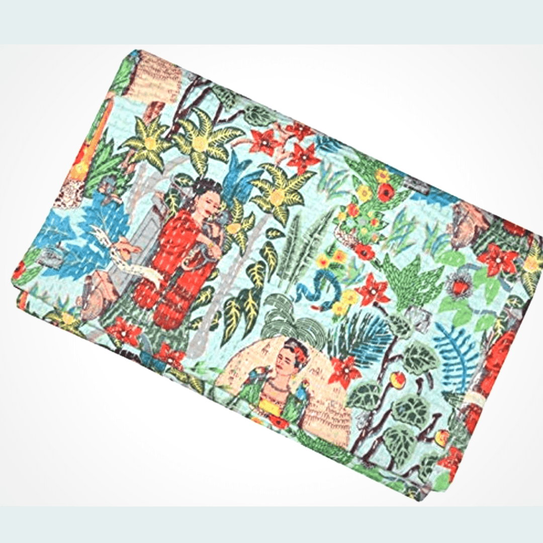 Kantha blanket