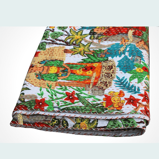 Kantha blanket