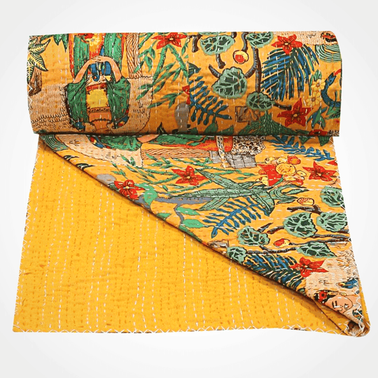 Kantha blanket