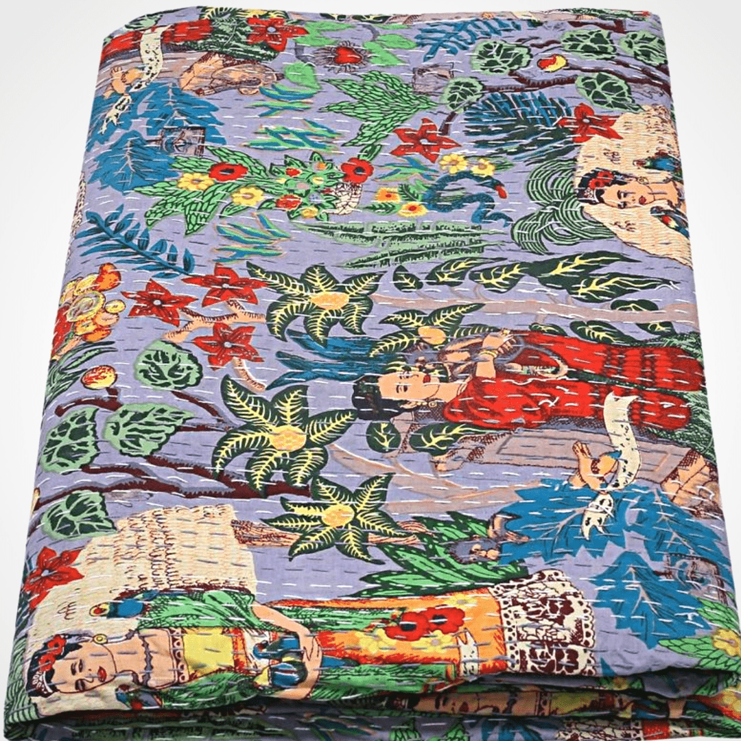 Kantha blanket