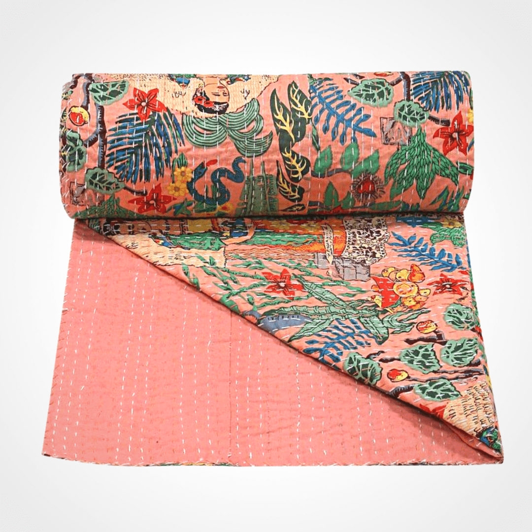 Kantha blanket