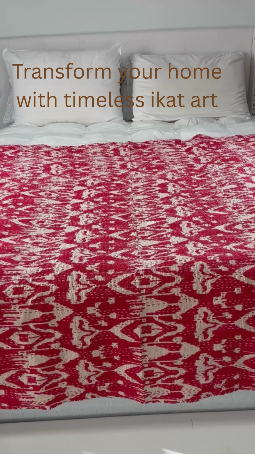 Kantha Quilt Set  Ikat Design